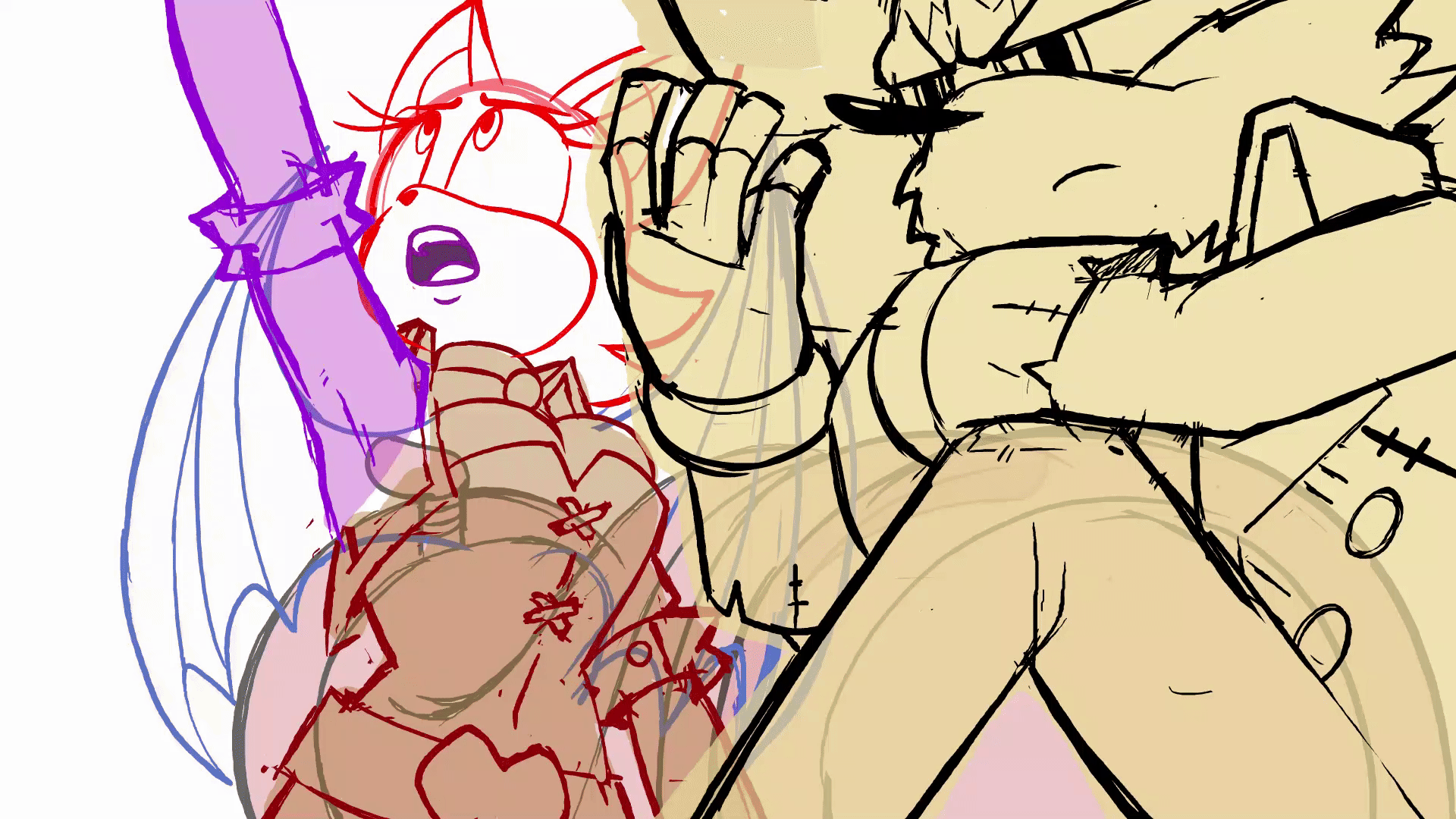 Mashed - Rough Animation for "There's Something About Shadow (Part 2)"